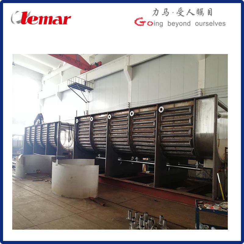 常州力马-双轴桨叶干燥机、闭式搅拌污泥干燥系统KJG-100、卧式搅拌型干燥机KJG-180