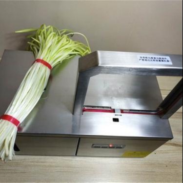 不锈钢豆角蒜黄扎把机 小型台式蔬菜捆扎机 opp无胶束带机 舜工机械