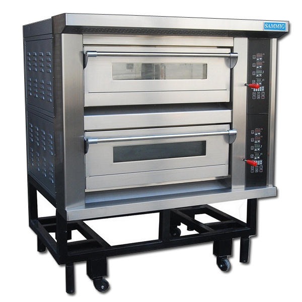 新麦两层四盘电烤箱电烤炉烘培烤箱蛋糕面包店设备 SK-632型