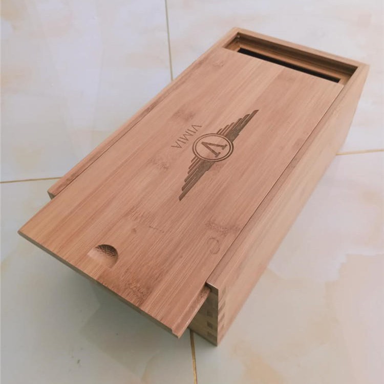 海产品鱼油木盒 竹木喷油木盒 原木植物精油木盒定做 量大从优