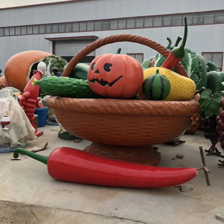 佰盛 仿真蔬菜雕塑 南瓜雕塑 仿真蔬菜模型 黄瓜雕塑 农场装饰摆件