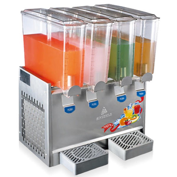 冰之乐单冷四缸单冷果汁机饮料机压缩机制冷四种口味 PL-432 厂家批发销售图片