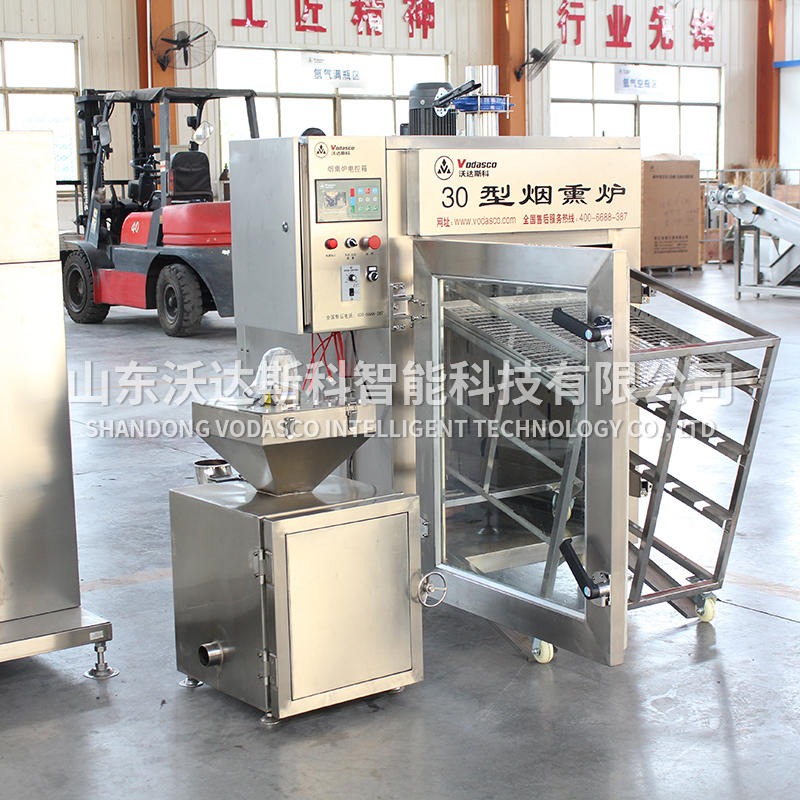 木烟熏炉商用 烤腊肠的机器 哈尔滨红肠专用设备 烘豆腐干机器图片