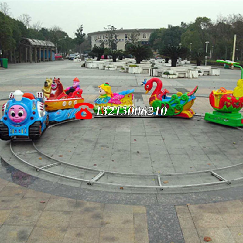 广场轨道小火车  亲子互动游戏机  大型户外轨道火车 儿童游乐场设备图片