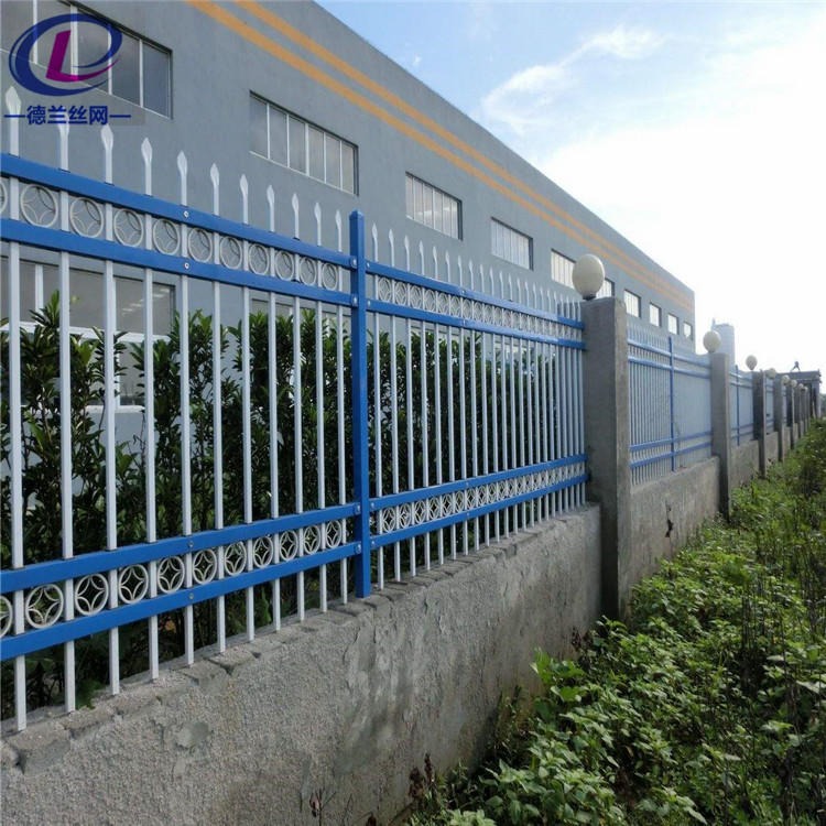 现货供应 铁艺围栏 锌钢铁艺围栏 小区工厂学校防护围墙 德兰供应