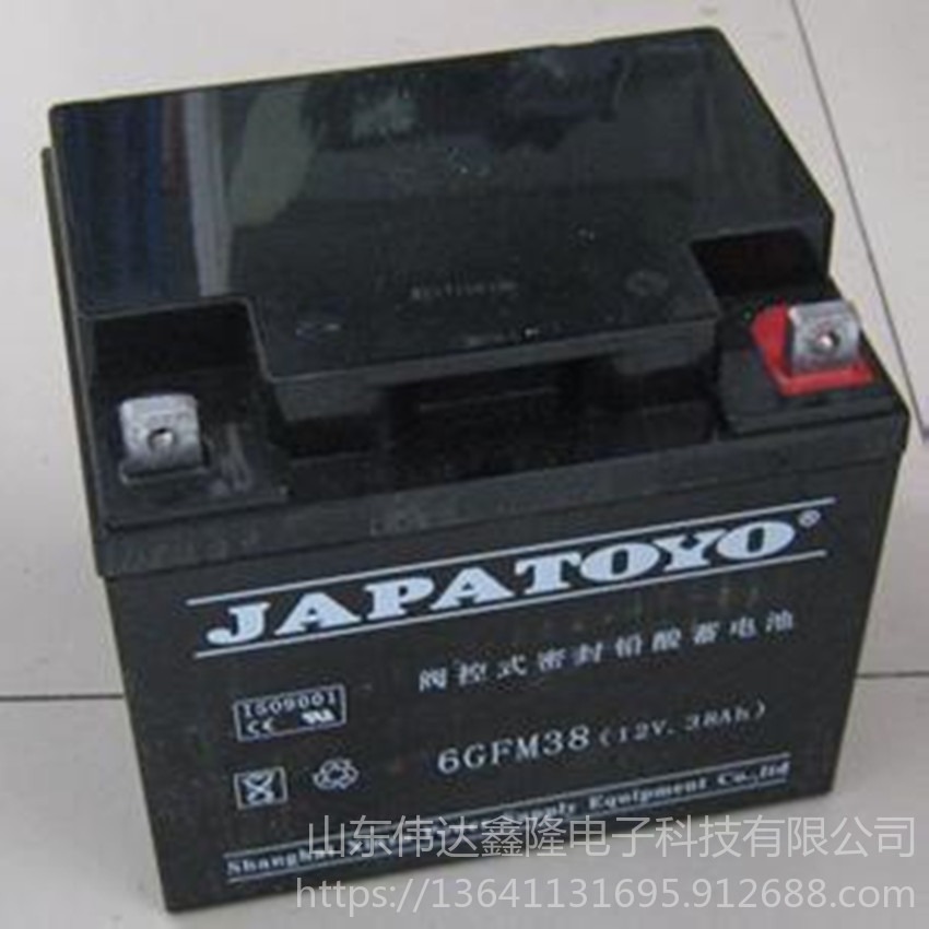 JAPATOYO蓄电池促销6GFM38/12V38Ah直销东洋蓄电池代理商图片
