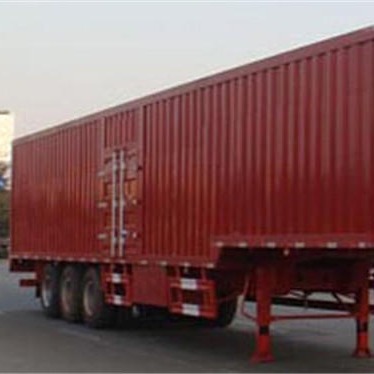 17米物流箱式运输车价格 专业定做厢式半挂车