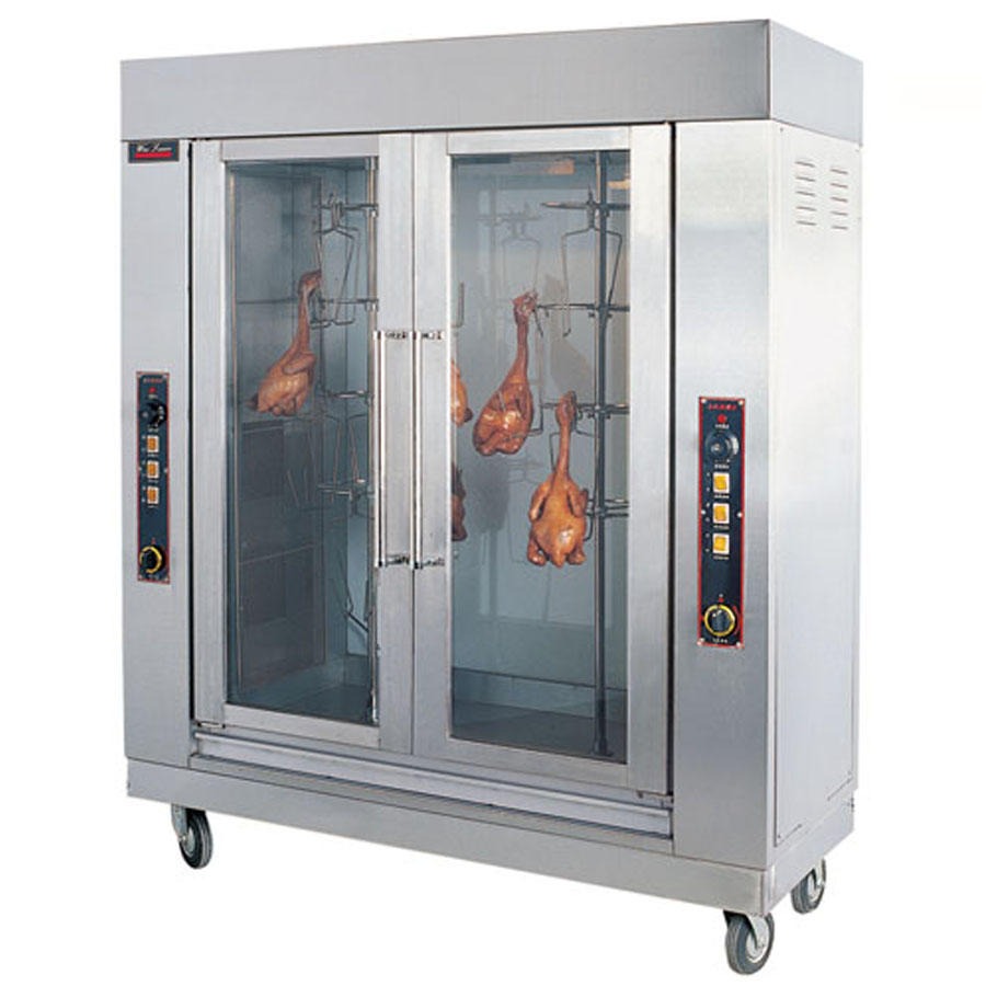 唯利安烤鸡炉双门电控式燃气羊肉串立式旋转烧烤炉燃气烤鸡炉YXD-207-2型 厂家批发销售图片