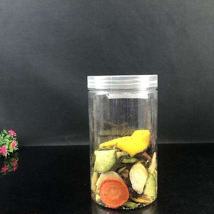 拧口式塑料食品罐 博傲塑料 加厚塑料鸭蛋桶酱菜桶 透明塑料罐