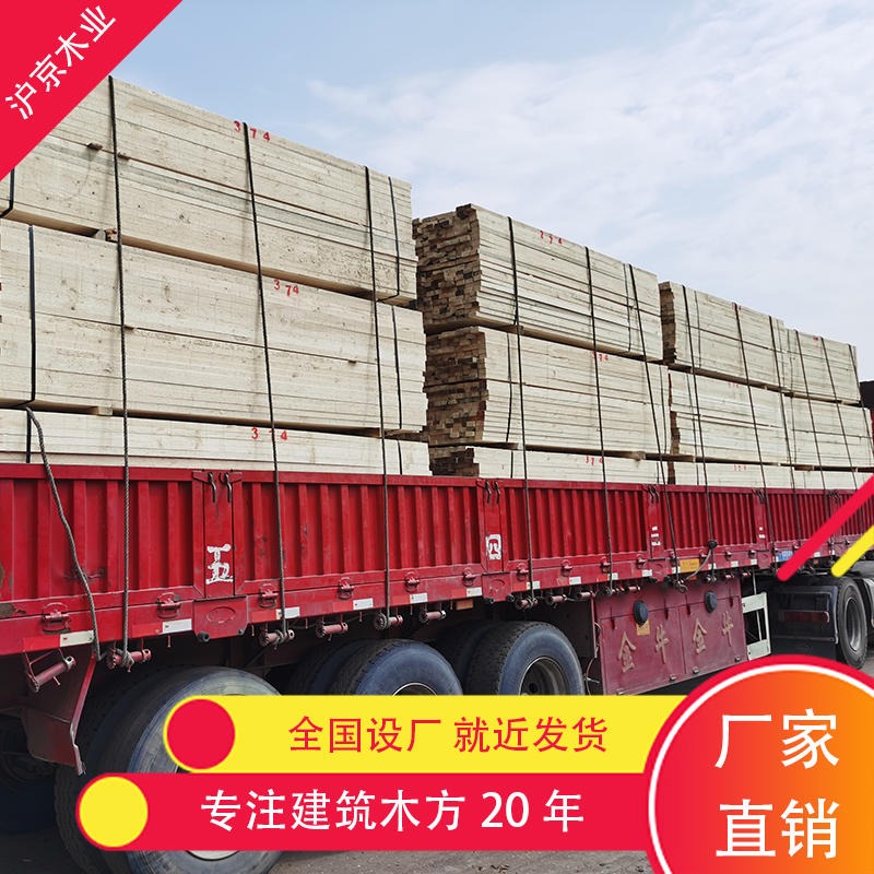 沪京木业 进口松木方 木方规格长度 建筑木方方木价格