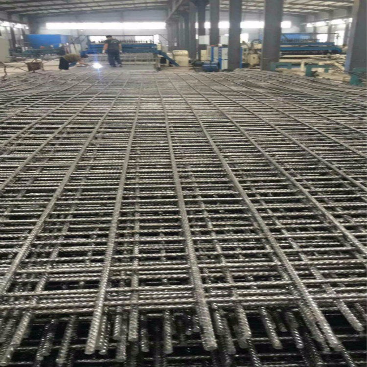 12个粗螺纹钢筋网片-隧道挂钢筋焊接网-煤矿钢筋支护网整吨加工