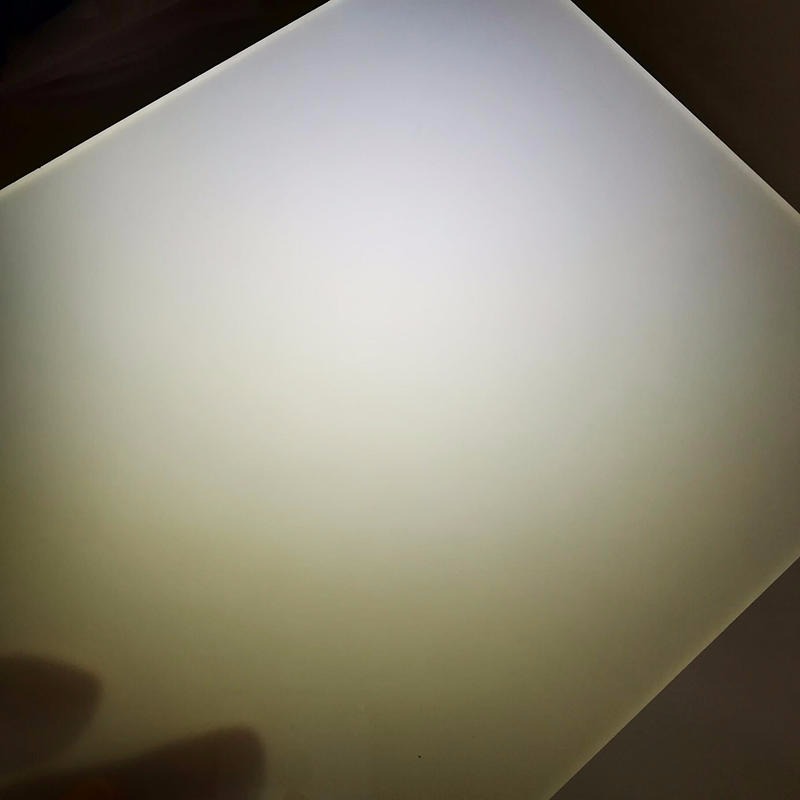 柯创 硬虎 单双面磨砂扩散板 pc乳白色扩散板 灯具面板 超薄0.5mm扩散板
