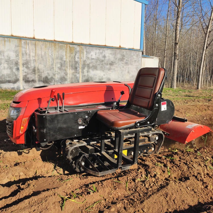 遥控旋耕机 35马力柴油电启动耕地机 山地坡地用的田园管理机