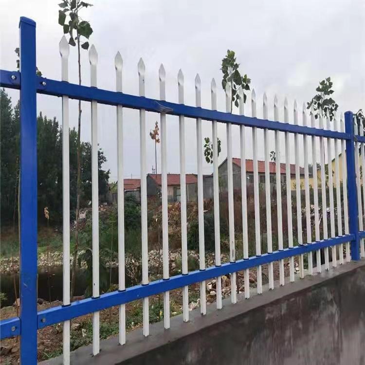 甘肃兰州锌钢护栏 别墅铁艺护栏 小区围墙护栏 围墙护栏厂家 方元浩宇