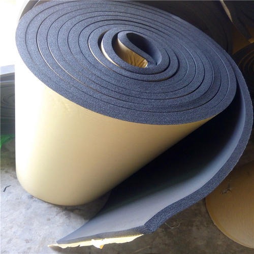 青海不干胶海绵橡塑板 汝豪2.5公分橡塑板 自粘橡塑保温板厂家