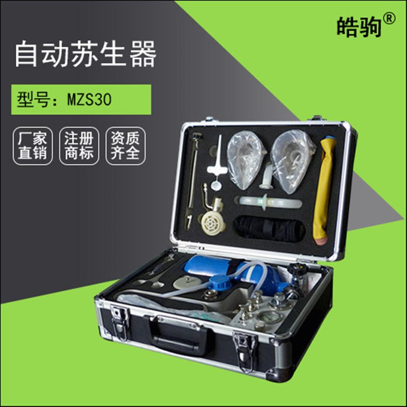 心肺复苏苏生器MZS-30自动苏生器 皓驹供应 苏生器价格 自动苏生器厂家