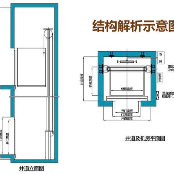 济宁市 微山县维修小型电梯厂家 维修液压升降设备 室内安装电梯 启运家装小型电梯设计