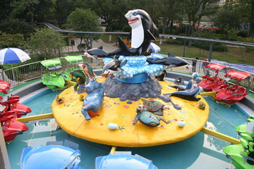 供应户外公园游乐设备儿童激战鲨鱼岛 大型游乐园8臂激战鲨鱼岛示例图5