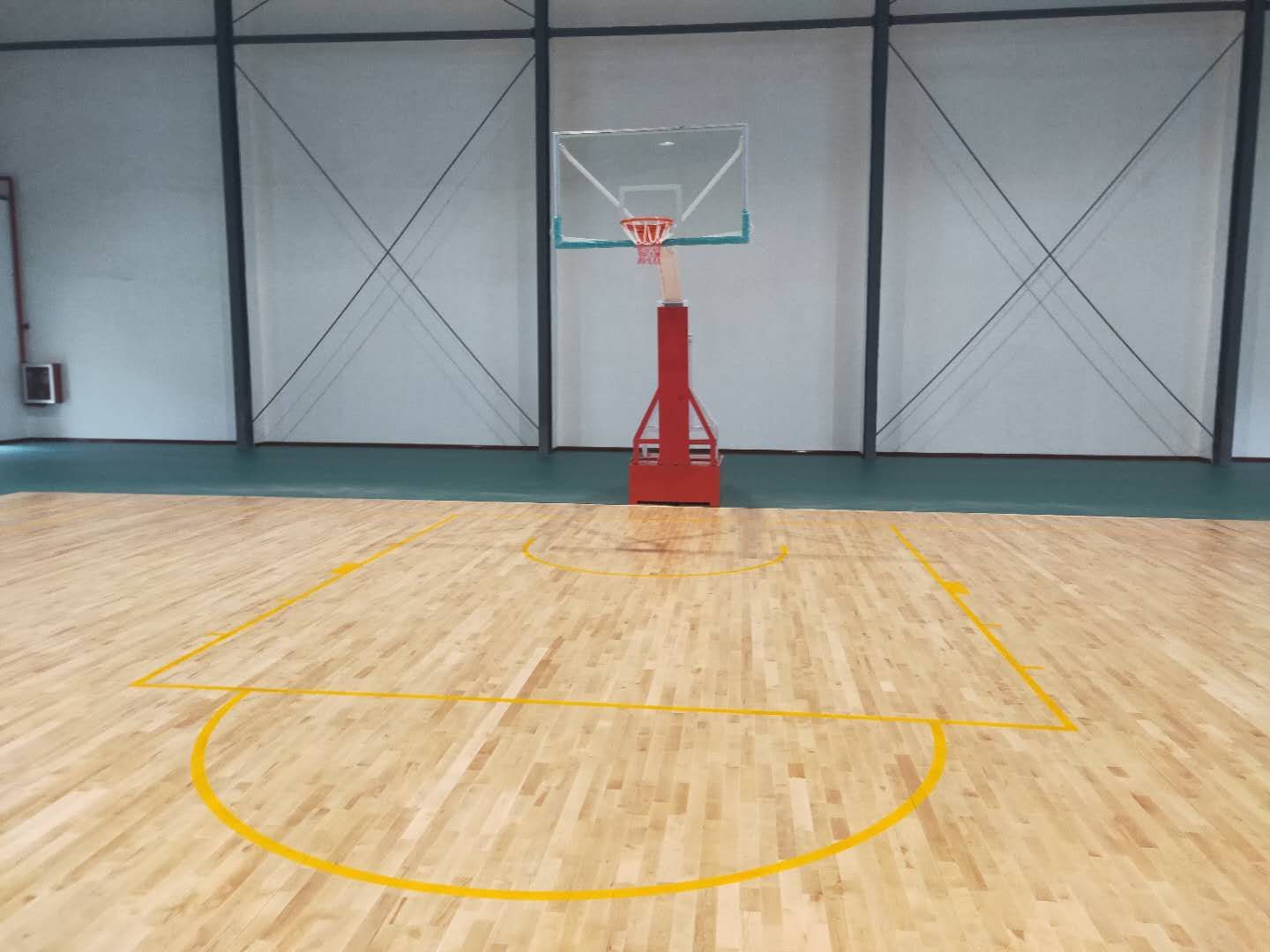 江西吉安 篮球馆运动木地板 实木运动木地板 篮球场馆运动地板