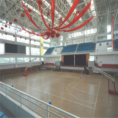 浙江乐清 篮球馆枫木地板 室内实木运动地板 篮球馆运动木地板图片