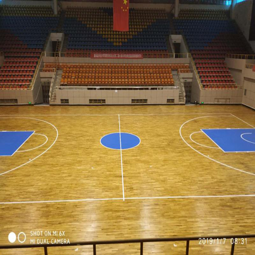 浙江仙居 体育场木地板 篮球木地板 篮球馆木地板保养图片