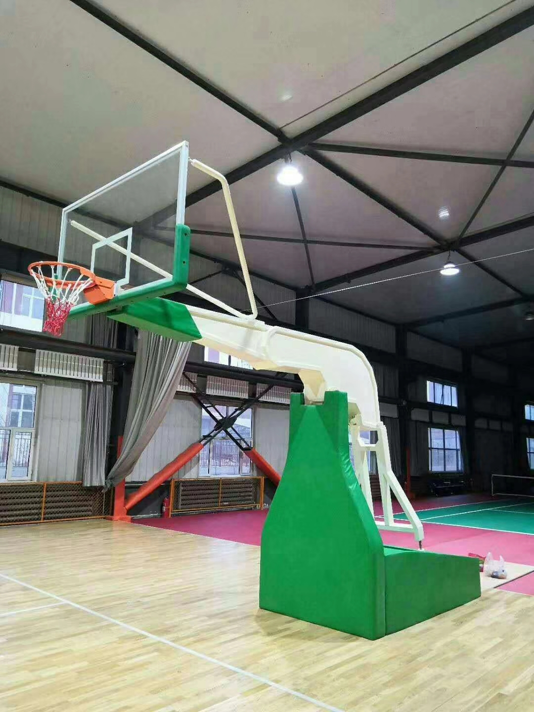 湖南晶康牌YDQC-10000-11100固定式篮球架生产商